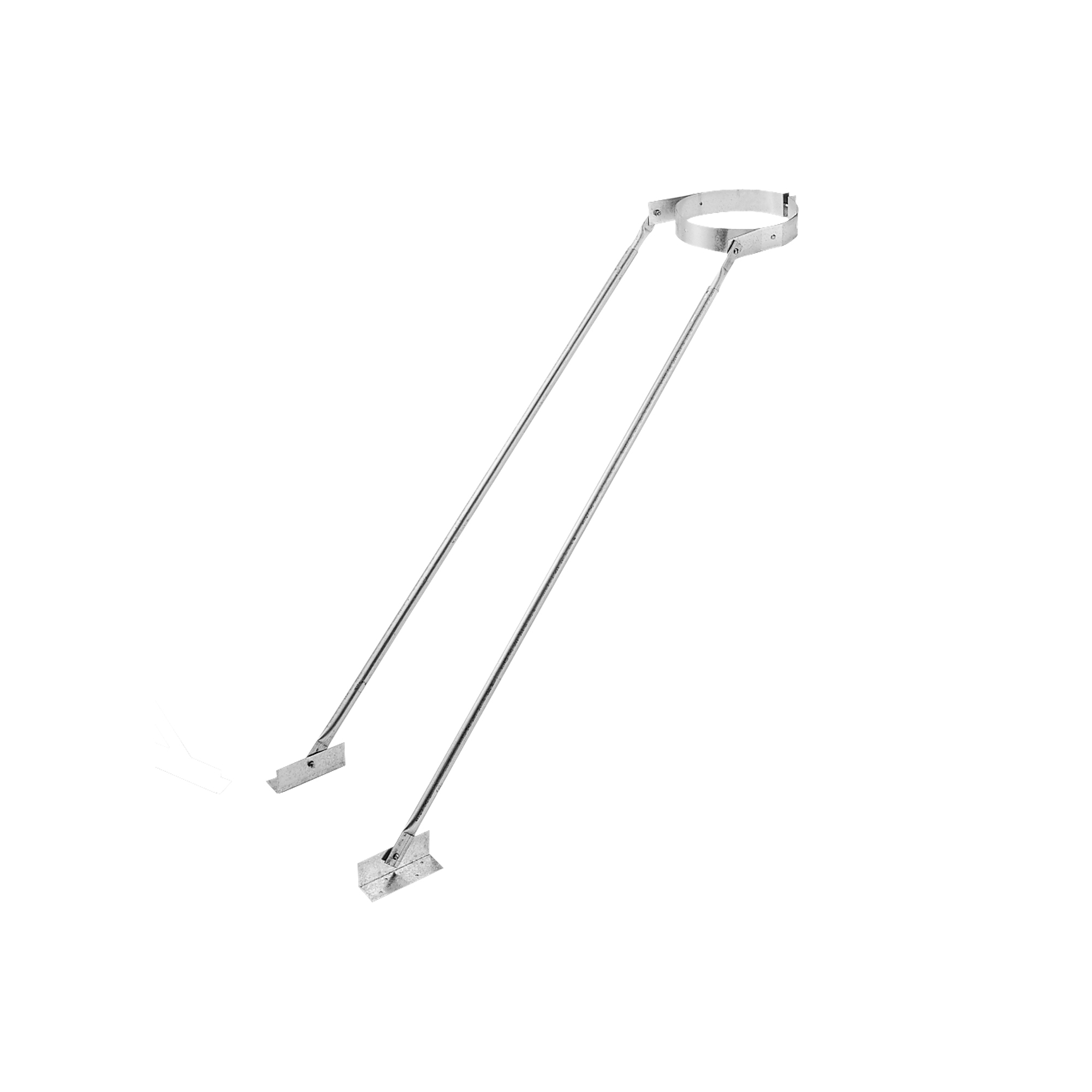 DuraVent, 8in. Diameter Extended Roof Bracket, Included (qty.) 1 Material Galvanized Steel, Model# 8DP-XRB